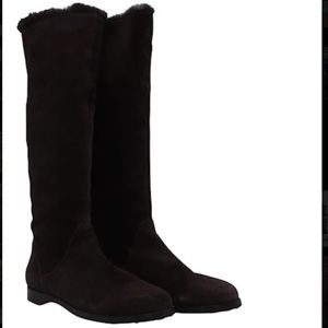 Jimmy Choo Fur Lined Knee-Length Boots